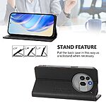 Θήκη Nothing Phone (3a) Pro 5G RINACASIS RC01 Series Leather με βάση στήριξης, υποδοχές καρτών και μαγνητικό κούμπωμα μαύρο - Image 4