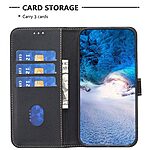 Θήκη Realme 14 Pro 5G BINFEN COLOR Leather Wallet series 12 με βάση στήριξης, υποδοχές καρτών και μαγνητικό κούμπωμα μαύρο - Image 3