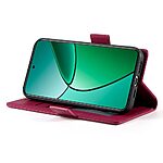 Θήκη Realme 14 Pro 5G Mad Mask Leather Wallet Case V7 με βάση στήριξης, υποδοχές καρτών και εσωτερικό μαγνητικό κούμπωμα Flip Wallet από συνθετικό δέρμα κόκκινο σκούρο - Image 4