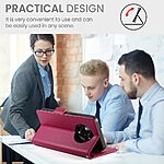 Θήκη Realme 14 Pro 5G Mad Mask Leather Wallet Case V7 με βάση στήριξης, υποδοχές καρτών και εσωτερικό μαγνητικό κούμπωμα Flip Wallet από συνθετικό δέρμα κόκκινο σκούρο - Image 5