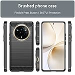 Θήκη Realme 14 Pro 5G Mad Mask Brushed TPU Carbon Πλάτη μαύρο - Image 3