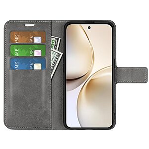 υποδοχές καρτών και μαγνητικό κούμπωμα γκρι