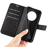 Θήκη Realme 14 Pro+ 5G OEM Leather Skin touch Feeling v2 με βάση στήριξης, υποδοχές καρτών και μαγνητικό κούμπωμα μαύρο - Image 5