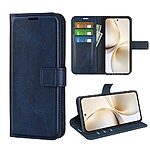 Θήκη Realme 14 Pro+ 5G OEM Leather Skin touch Feeling v2 με βάση στήριξης, υποδοχές καρτών και μαγνητικό κούμπωμα μπλε - Image 5