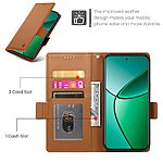 Θήκη Realme 14 Pro+ 5G Mad Mask Leather Wallet Case V7 με βάση στήριξης, υποδοχές καρτών και εσωτερικό μαγνητικό κούμπωμα Flip Wallet από συνθετικό δέρμα καφέ - Image 5
