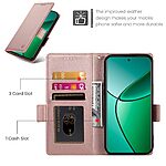 Θήκη Realme 14 Pro+ 5G Mad Mask Leather Wallet Case V7 με βάση στήριξης, υποδοχές καρτών και εσωτερικό μαγνητικό κούμπωμα Flip Wallet από συνθετικό δέρμα ροζ χρυσό - Image 5