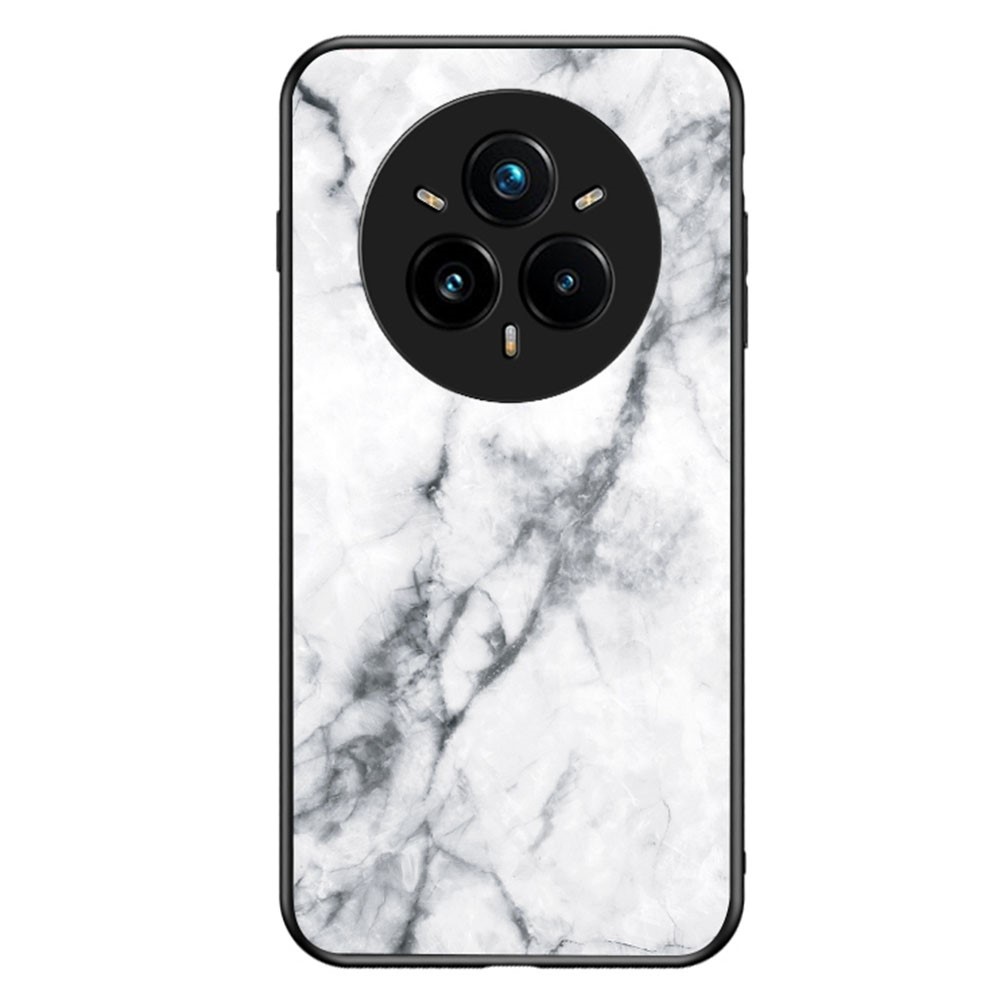 Θήκη Realme 14 Pro+ 5G OEM σχέδιο Marble με Πλάτη Tempered Glass TPU λευκό Θήκη Realme 14 Pro+ 5G OEM σχέδιο Marble με Πλάτη Tempered Glass TPU λευκό