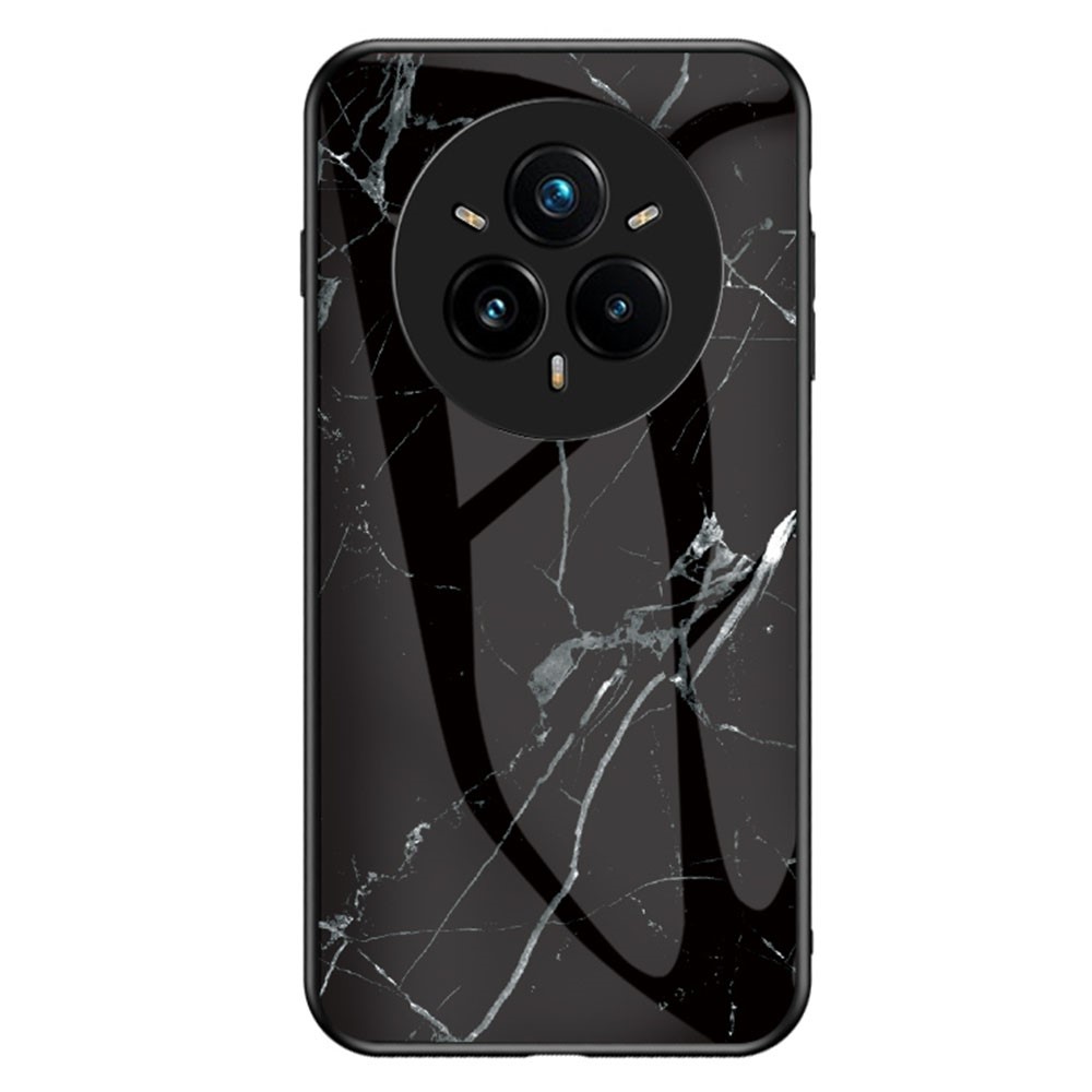 Θήκη Realme 14 Pro+ 5G OEM σχέδιο Marble με Πλάτη Tempered Glass TPU μαύρο Θήκη Realme 14 Pro+ 5G OEM σχέδιο Marble με Πλάτη Tempered Glass TPU μαύρο
