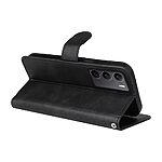 Θήκη Realme 14X 5G OEM Leather Skin touch Feeling v2 με βάση στήριξης, υποδοχές καρτών και μαγνητικό κούμπωμα μαύρο - Image 4