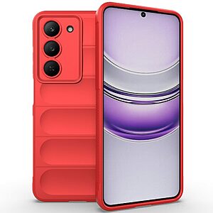 Θήκη Realme 14X 5G Mad Mask Rugged Armor από σκληρό Premium TPU κόκκινο