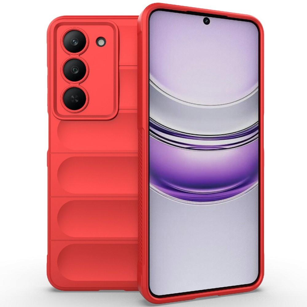 Θήκη Realme 14X 5G Mad Mask Rugged Armor από σκληρό Premium TPU κόκκινο Θήκη Realme 14X 5G Mad Mask Rugged Armor από σκληρό Premium TPU κόκκινο