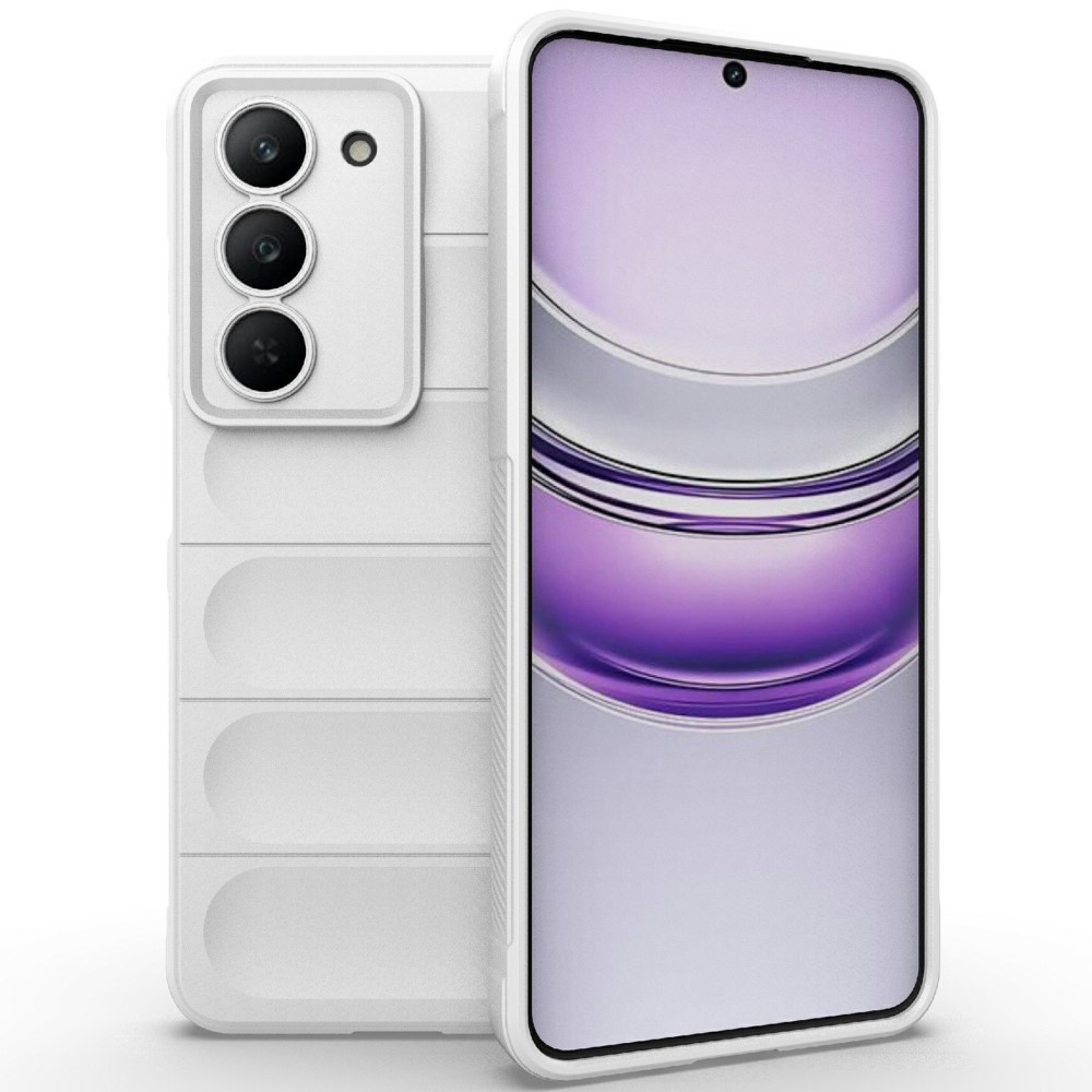 Θήκη Realme 14X 5G Mad Mask Rugged Armor από σκληρό Premium TPU λευκό Θήκη Realme 14X 5G Mad Mask Rugged Armor από σκληρό Premium TPU λευκό