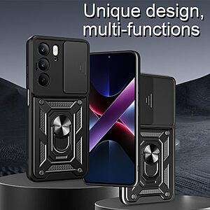 Kickstand και Βάση στήριξης από σκλήρό Premium TPU μαύρο