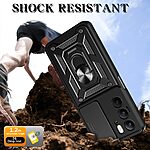 Θήκη Realme 14X 5G Mad Mask Camshield Armor Guard Πλάτη με προστασία για την κάμερα, Kickstand και Βάση στήριξης από σκλήρό Premium TPU μαύρο - Image 3