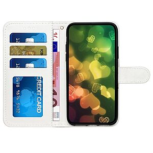 υποδοχές καρτών και μαγνητικό κούμπωμα Flip Wallet δερματίνη