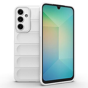 Θήκη Samsung Galaxy A26 5G Mad Mask Rugged Armor από σκληρό Premium TPU λευκό