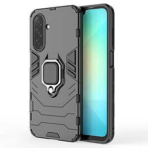 Θήκη Samsung Galaxy A26 5G Mad Mask Πλάτη Thin Armor με Μαγνητικό δαχτυλίδι και Βάση στήριξης TPU μαύρο