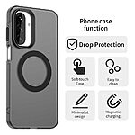 Θήκη Samsung Galaxy A26 5G / A17 5G Mad Mask Candy Series Sockproof συμβατό με MagSafe φορτιστή Transparent Πλάτη TPU μαύρο - Image 2