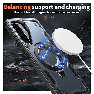 συμβατό με ασύρματη φόρτιση Magsafe και Βάση στήριξης TPU μπλε