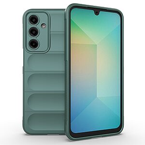 Θήκη Samsung Galaxy A26 5G Mad Mask Rugged Armor από σκληρό Premium TPU πράσινο