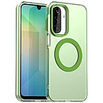 Θήκη Samsung Galaxy A26 5G Mad Mask Candy Series Sockproof συμβατό με MagSafe φορτιστή Transparent Πλάτη TPU πράσινο