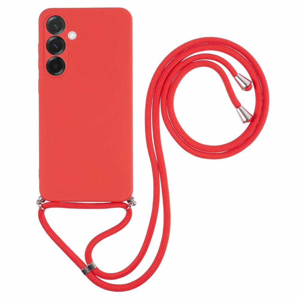 Θήκη Samsung Galaxy A26 5G OEM Soft Silicone Sockproof v3 πλάτη με κορδόνι από αντικραδασμικό TPU κόκκινο Θήκη Samsung Galaxy A26 5G OEM Soft Silicone Sockproof v3 πλάτη με κορδόνι από αντικραδασμικό TPU κόκκινο