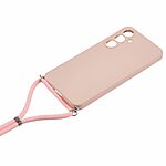 Θήκη Samsung Galaxy A26 5G / A17 5G OEM Soft Silicone Sockproof v3 πλάτη με κορδόνι από αντικραδασμικό TPU ροζ - Image 3
