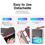 Θήκη Samsung Galaxy Tab S10 FE+ 13.1 DUX DUCIS Magi Series Tri-Fold με πολλαπλές θέσεις στήριξης, ειδική θέση για πενάκι και διάφανη ενισχυμένη πλάτη γκρι - Image 3