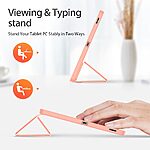 Θήκη Samsung Galaxy Tab S10 FE+ 13.1 DUX DUCIS Domo Series Tri-Fold με ειδική θέση για πενάκι και ενισχυμένη εσωτερική πλάτη ροζ - Image 3
