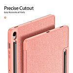 Θήκη Samsung Galaxy Tab S10 FE+ 13.1 DUX DUCIS Domo Series Tri-Fold με ειδική θέση για πενάκι και ενισχυμένη εσωτερική πλάτη ροζ - Image 5