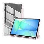 Θήκη Samsung Galaxy Tab S10 FE+ 13.1 DUX DUCIS Toby Series Tri-Fold με ειδική θέση για πενάκι και διάφανη ενισχυμένη πλάτη ροζ - Image 3