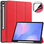 Θήκη Samsung Galaxy Tab S10 FE+ 13.1 Mad Mask Tri-Fold με ειδική θέση για πενάκι και ενισχυμένη πλάτη κόκκινο