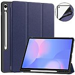 Θήκη Samsung Galaxy Tab S10 FE+ 13.1 Mad Mask Tri-Fold με ειδική θέση για πενάκι και ενισχυμένη πλάτη μπλε σκούρο