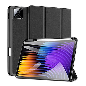 Θήκη Xiaomi Pad 7 11.2 / Pad 7 Pro 11.2 DUX DUCIS Domo Series Tri-Fold με ειδική θέση για πενάκι και ενισχυμένη εσωτερική πλάτη μαύρο