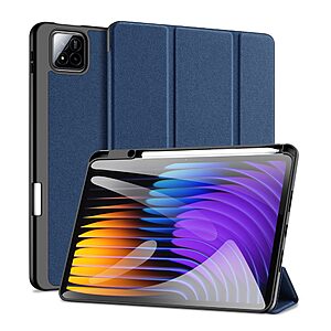 Θήκη Xiaomi Pad 7 11.2 / Pad 7 Pro 11.2 DUX DUCIS Domo Series Tri-Fold με ειδική θέση για πενάκι και ενισχυμένη εσωτερική πλάτη μπλε