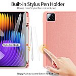 Θήκη Xiaomi Pad 7 11.2 / Pad 7 Pro 11.2 DUX DUCIS Domo Series Tri-Fold με ειδική θέση για πενάκι και ενισχυμένη εσωτερική πλάτη ροζ - Image 2