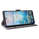 Θήκη TCL 50 NxtPaper 5G / 50 PRO NxtPaper 5G Mad Mask RFID Blocking V2 Προστασία Ασύρματης Ανάγνωσης Καρτών Leather με βάση στήριξης, υποδοχές καρτών και μαγνητικό κούμπωμα μπλε - Image 3