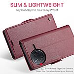Θήκη Xiaomi Poco F7 Pro 5G CASEME 023 Series Πορτοφόλι με βάση στήριξης, υποδοχές καρτών και μαγνητικό κούμπωμα από συνθετικό δέρμα και TPU κόκκινο - Image 5