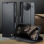 Θήκη Xiaomi Poco F7 Pro 5G CASEME 023 Series Πορτοφόλι με βάση στήριξης, υποδοχές καρτών και μαγνητικό κούμπωμα από συνθετικό δέρμα και TPU μαύρο - Image 4