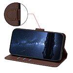 Θήκη Xiaomi Poco F7 Pro 5G OEM New Style Litchi Wallet με βάση στήριξης, υποδοχές καρτών και εσωτερικό μαγνητικό κούμπωμα Flip Wallet από συνθετικό δέρμα καφέ - Image 5