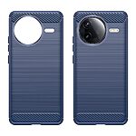 Θήκη Xiaomi Poco F7 Pro 5G Mad Mask Brushed TPU Carbon Πλάτη μπλε - Image 2