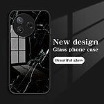 Θήκη Xiaomi Poco F7 Pro 5G OEM σχέδιο Marble με Πλάτη Tempered Glass TPU μαύρο - Image 2