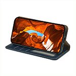 Θήκη Xiaomi Poco M7 Pro 5G Mad Mask Folio Series v4 με βάση στήριξης, υποδοχή καρτών και μαγνητικό κούμπωμα Flip Wallet από συνθετικό δέρμα και TPU μπλε - Image 3