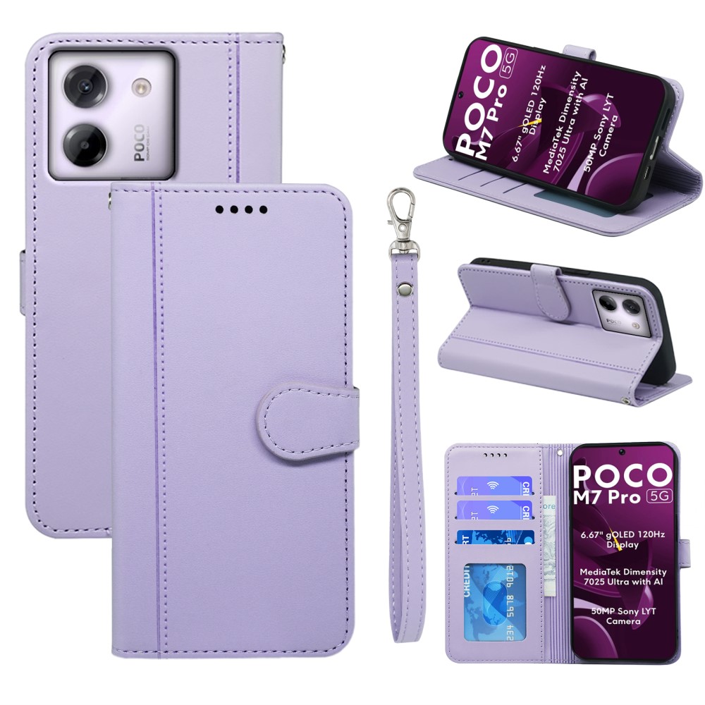 Θήκη Xiaomi Poco M7 Pro 5G Mad Mask PU Leather Series V4 με βάση στήριξης Θήκη Xiaomi Poco M7 Pro 5G Mad Mask PU Leather Series V4 με βάση στήριξης