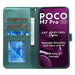 υποδοχές καρτών και μαγνητικό κούμπωμα πράσινο