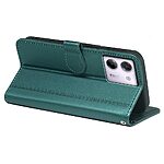 Θήκη Xiaomi Poco M7 Pro 5G Mad Mask PU Leather Series V4 με βάση στήριξης, υποδοχές καρτών και μαγνητικό κούμπωμα πράσινο - Image 4