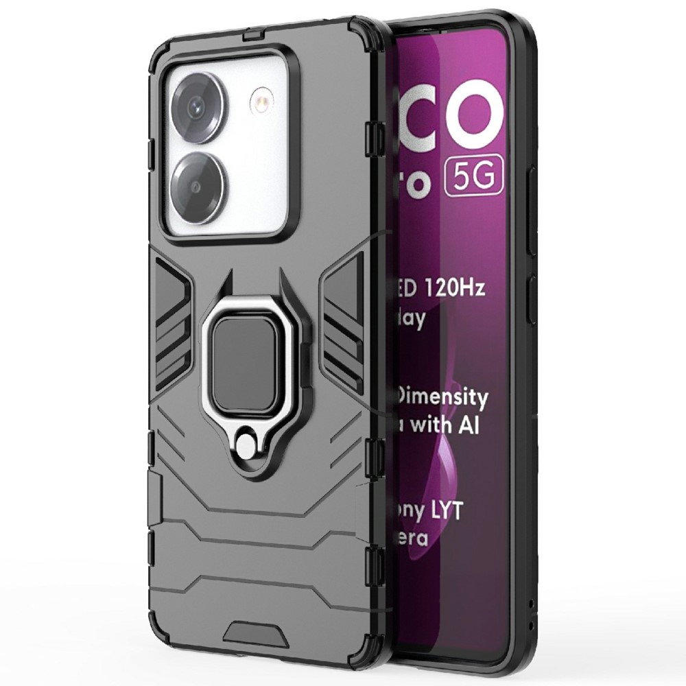 Θήκη Xiaomi Poco M7 Pro 5G Mad Mask Πλάτη Thin Armor με Μαγνητικό δαχτυλίδι και Βάση στήριξης TPU μαύρο Θήκη Xiaomi Poco M7 Pro 5G Mad Mask Πλάτη Thin Armor με Μαγνητικό δαχτυλίδι και Βάση στήριξης TPU μαύρο