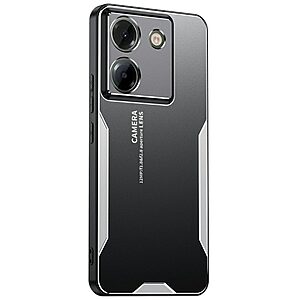Θήκη Xiaomi Poco M7 Pro 5G OEM πλάτη Warrior Blade Series μεταλλική με Premium TPU ασημί