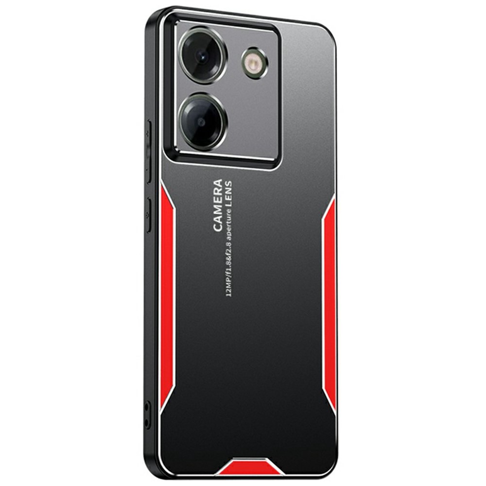 Θήκη Xiaomi Poco M7 Pro 5G OEM πλάτη Warrior Blade Series μεταλλική με Premium TPU κόκκινο Θήκη Xiaomi Poco M7 Pro 5G OEM πλάτη Warrior Blade Series μεταλλική με Premium TPU κόκκινο