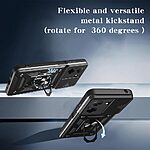 Θήκη Xiaomi Redmi A5 4G (171.7 x 77.8 x 8.3 mm) / Poco C71 Mad Mask Camshield Armor Guard Πλάτη με προστασία για την κάμερα, Kickstand και Βάση στήριξης από σκλήρό Premium TPU ασημί - Image 4